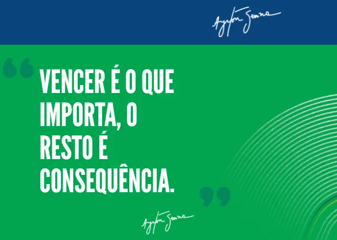Imagem de apoio do tema: EFAF - BIOGRAFIA - AYRTON SENNA