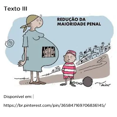 Imagem de apoio do tema: EF ANOS FINAIS - DISSERTAÇÃO ARGUMENTATIVA - REDUÇÃO DA MAIORIDADE PENAL