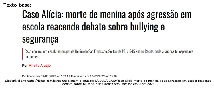 Imagem de apoio do tema: EFAF - MANIFESTO - ABAIXO O BULLYING ESCOLAR