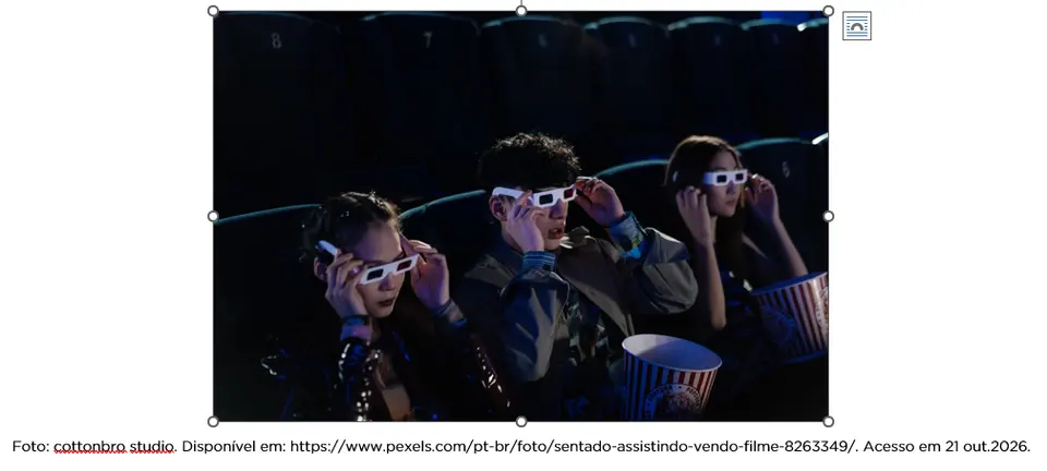 Imagem de apoio do tema: EFAF - NARRATIVA - AULA DO CINEMA
