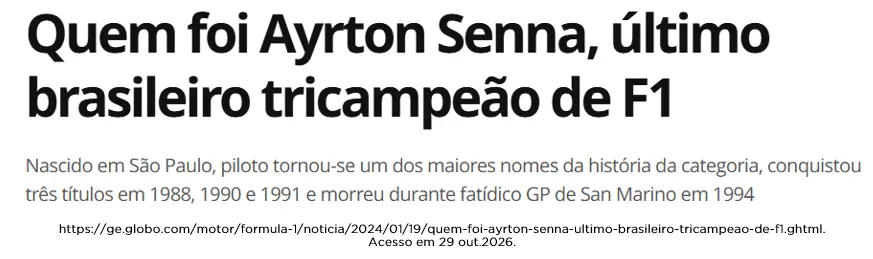 Imagem de apoio do tema: EFAF - BIOGRAFIA - AYRTON SENNA
